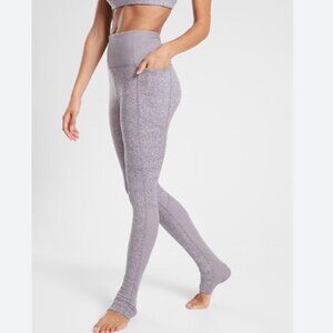 ATHLETA Exhale Heel Tight in Comet Gray Size Large